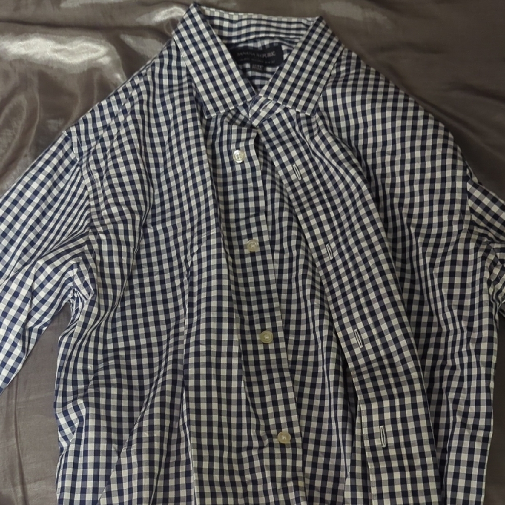 Checkered Button-Up Shirt